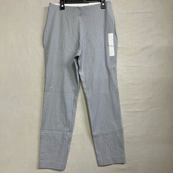 A New Day Women’s 4R Gray Check Side Zip Skinny Ankle Pants High Rise Career - Picture 2 of 10